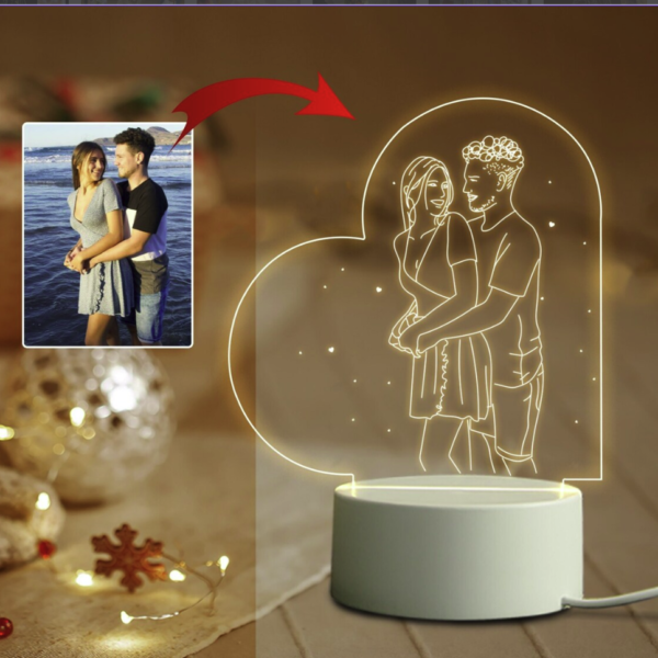 Lampe Photo Cadeau Personnalisé Personnalisée • Lampe 3D