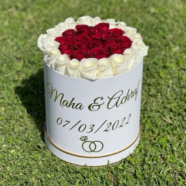 Boite Fleurs Personnalisé Pour Mariage