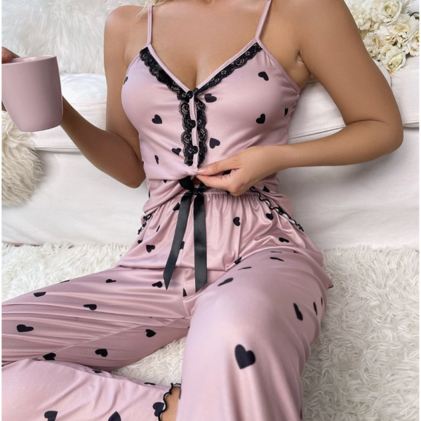 Pyjama motif Cœur à Nœud papillon