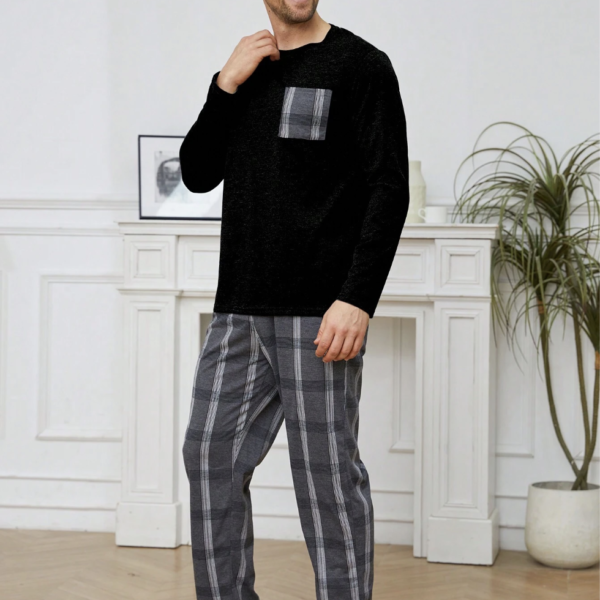 Ensemble de pyjama, Pantalon à careaux