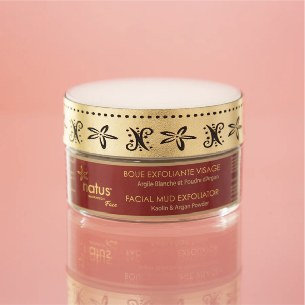 Boue exfoliante visage Argile blanche & poudre d'Argan