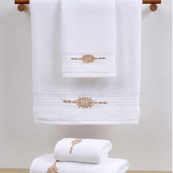 2 pièces Serviettes en broderie